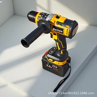 Perceuse à percussion 300N, moteur sans balais, 21V, haute efficacité, grand couple industriel, béton, réversible, trois vitesses, rechargeable