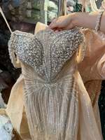 Nouvelle Robe de Soirée Longue en Tulle Brodée à la Main, Épaules Dénudées, pour Femme, Idéale pour Cérémonie, Fête ou Invitée de Mariage 2027