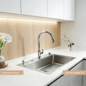 Évier de cuisine intégré, grand bac unique <span class=keywords><strong>rectangulaire</strong></span>, épaissi, en acier inoxydable 304, réservoir intérieur de <span class=keywords><strong>1</strong></span>,5 mm, pour la maison, le bar, les légumes - Product Image 3