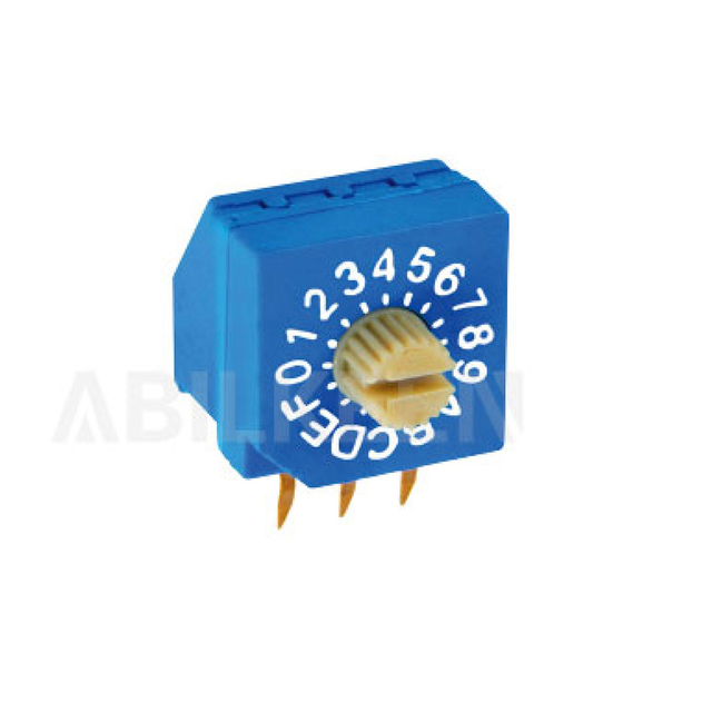 5.08mm Pitch Right Angle Terminal 16 Position BCD Code Rotary Dip Switch