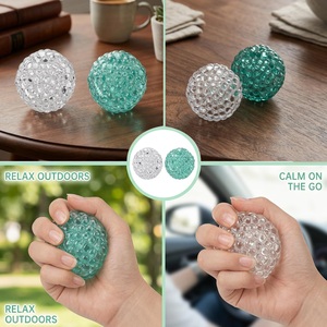 Balle sonore artisanale en gelée croquante avec perles colorées, jouet sensoriel anti-stress pour exercices manuels, cadeaux et souvenirs de fête - Product Image 4