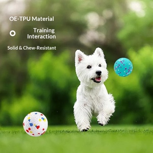 Balle de jeu <span class=keywords><strong>pour</strong></span> animaux de compagnie en ETPU solide résistante à l'usure avec fonction flottante, balle de jeu <span class=keywords><strong>pour</strong></span> <span class=keywords><strong>chien</strong></span> à rebond élevé <span class=keywords><strong>pour</strong></span> jeu interactif sur terre et dans l'<span class=keywords><strong>eau</strong></span> - Product Image 5