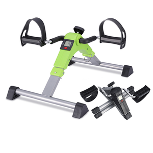 ZT portátil estacionario plegable debajo del escritorio Pedal ejercitador con podómetro brazo pierna pie <span class=keywords><strong>bicicleta</strong></span> gimnasio rehabilitación <span class=keywords><strong>mini</strong></span> <span class=keywords><strong>bicicleta</strong></span> - Product Image 1