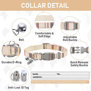 Rompi jaring lembut nilon Step-In, rompi anjing kucing kecil kotak-kotak reflektif tanpa tarik dapat disesuaikan, <span class=keywords><strong>Harness</strong></span> anjing XL modis berjalan - Product Image 3