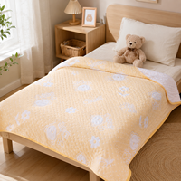 Couverture personnalisée en gaze pour bébé, imprimé ours, douce, en mousseline suisse à pois, 4 couleurs, cadeau de naissance pour berceau, vente en gros