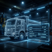Camion benne lourd diesel Sinotruk Howo 6x4 d'occasion durable 371HP haute performance avec moteur Weichai pour la construction