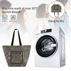 Sac fourre-tout en nylon personnalisé, sac messager camouflage, sac de shopping avec poche zippée, sac de plage, sac de voyage - Product Image 6