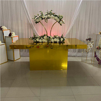 Table de mariage en acrylique transparente personnalisée Offre Spéciale, Table fantôme de mariée en acrylique, table de cœur pour événements