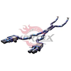 Sistema de Escape Catback Vortex Blue Titanium para BMW M6 F06 F12 F13 S63 4.4T V8 con Sistema Valvetronic y Puntas Cuádruples de Fibra de Carbono - Product Image 2