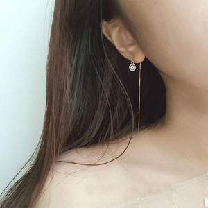 REETI-pendientes largos de Plata de Ley 925 con circón para mujer, joyería de moda - Product Image 5