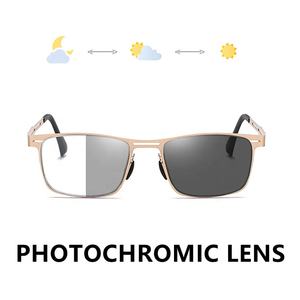 Lunettes de lecture <span class=keywords><strong>progressives</strong></span> photochromiques, nouveau design, lunettes de lecture pour hommes, métal doré noir, lunettes de lecture de pêche, photochromiques, lunette 2026 - Product Image 5