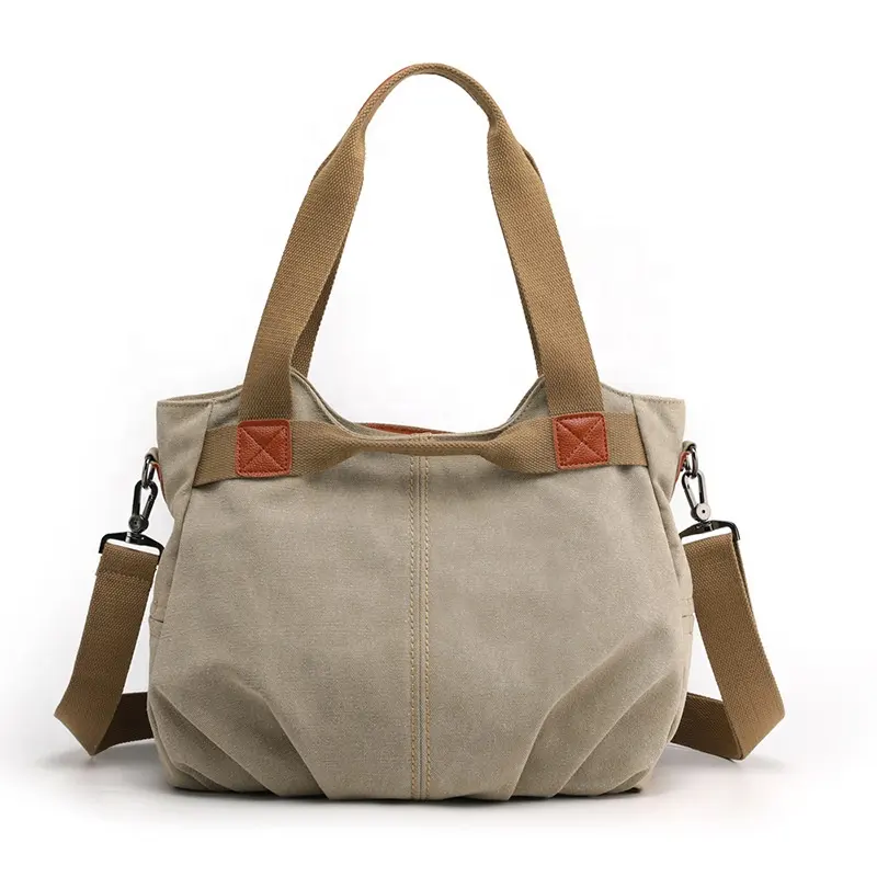 Custom Fashion Lady Large Tote Handbag Eco Designer Cotton Canvas Women designer bag
