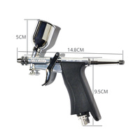 Ensemble de pistolet de pulvérisation artisanal de type déclencheur adapté à la peinture en aérosol de réparation de rayures de cadre de téléphone portable uniformément