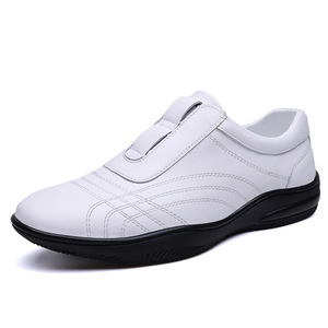 Zapatos Casuales de Cuero para Hombre, Punta Redonda, con Cordones, Antideslizantes, Suela Suave, Estilo para Caminar, Talla Adulto 888 - Product Image 5