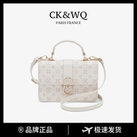 Tas Desainer Mewah Baru Bermotif Monogram, Tas Tangan Wanita dengan Kunci Cincin Hati, Tas Selempang Wanita