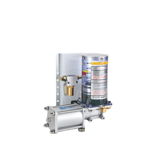 Düşük basınç ve basınç tahliye cihazı plakası ile GED tipi pnömatik gres yağlama pompası 2 litre Tank - Product Image 6