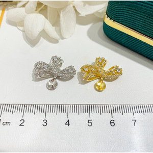 Pendentif en argent S925, perle de 11-13 mm, accessoires de bricolage, pendentif en jade pour collier, 31030-an, option élégante et raffinée pour vos bijoux - Product Image 4