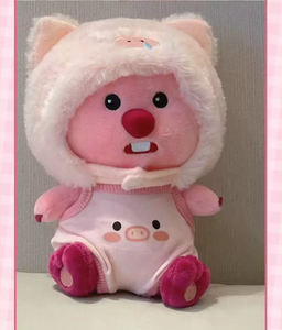 Muñeco de Peluche Loop Short Plush, Ruby the Beaver, Grande, 31-50 cm, Sin Relleno, Juguete Coreano, Regalo de Cumpleaños para Niñas de 0 a 24 Meses - Product Image 5