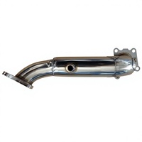 Downpipe turbo en acier inoxydable poli 3 pouces avec bride 4 boulons et logement O2, fixation directe pour Honda Civic 1.5T 10e génération FC L15B7