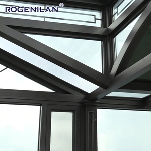 Veranda Rogenilan da Esterno in Alluminio Impermeabile <span class=keywords><strong>con</strong></span> Doppio Vetro, Solarium <span class=keywords><strong>con</strong></span> Vetri Basso-Emissivi, Veranda Autoportante per Casa - Product Image 6