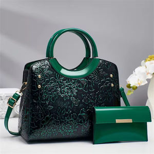 2026 classic round handle color matching decorative design low-key and elegant ladies handbag - Product Image 6