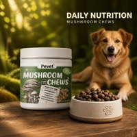 Pevet OEM ODM Complément alimentaire sans céréales aux champignons, Soft Chews, Mélange d'Ashwagandha et de Probiotiques - Soutien immunitaire et Santé des articulations