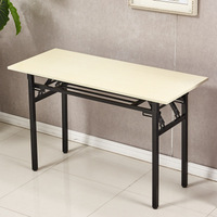 Vente chaude Pliable Bureau École Bibliothèque Bureau Podium Table Salle De Conférence Table Bois En Acier Table Pliante