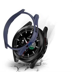 Pour <span class=keywords><strong>Samsung</strong></span> Galaxy Watch 4 Classic <span class=keywords><strong>42</strong></span>/46mm cadre pare-chocs boîtier montre intelligente couverture coque de peau - Product Image 1