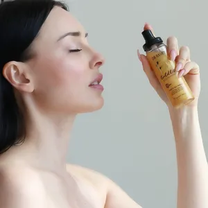 DR.RASHEL argent mat cosmétique réglage de l'huile de pulvérisation contrôle apaisant rose or lueur hydrate maquillage réglage spray logo personnalisé