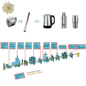 Máquina Automática de Fabricação de Garrafas Térmicas, Linha de Produção de Garrafas de Água em Aço Inoxidável - Product Image 1