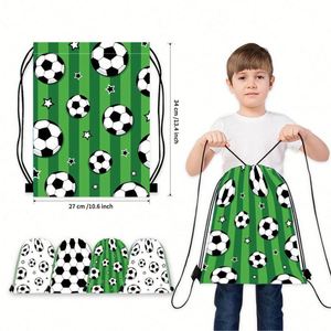 <b>Drawstring</b> <b>Backpack</b> Kids Portable Handheld Storage Bag for Football Fans School - Product Image 2