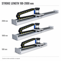 Module linéaire de guidage en rack fermé avec boîte de vitesses servo verticale, chaîne porte-câbles et chariot pré-percé pour l'automatisation