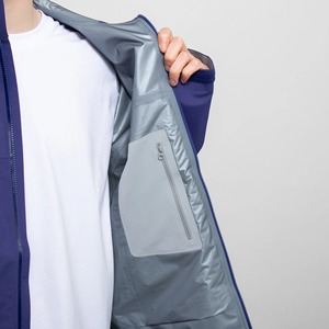 Giacca Tecnica Personalizzata Resistente e Leggera con Membrana <span class=keywords><strong>GORE</strong></span>-<span class=keywords><strong>TEX</strong></span> EPE Riflettore RECCO Cappuccio a Basso Profilo Impermeabile Antivento - Product Image 5