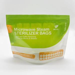 Flexographie support fermeture éclair four <span class=keywords><strong>micro</strong></span>-ondes sacs de cuisson cornue pochette/sac à <span class=keywords><strong>micro</strong></span>-ondes pour liquide bio soupe emballage plastique - Product Image 3