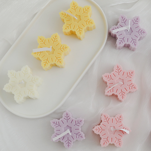 Creative Christmas <b>Candle</b> Ornaments Household Decoration Snowflake Aromatherapy <b>Candles</b> - Product Image 2