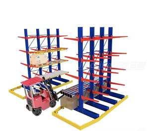 Orange Steel Cantilever Racks 3000mm Height Double-Sided Adjustable Arms 1500mm Powder Coated Warehouse Storage <b>System</b> - Product Image 5