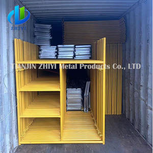 Échafaudage en métal Cadre italien <span class=keywords><strong>de</strong></span> 5 mètres Plate-forme d'échafaudage Panneau <span class=keywords><strong>de</strong></span> marche Échafaudage pliable pour la construction - Product Image 3