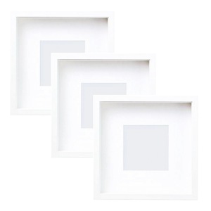 Boîte de cadre photo en bois profond blanc pour affichage de fleurs séchées spécimen de plante mémoire Photos mariage - Product Image 5