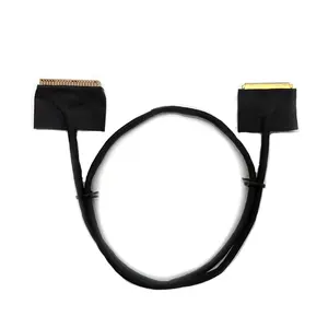 Conector personalizado De 2,0mm para soldar Laptop LCD LED IPEX Display Cable 20 24 36 40 41 50 51 Pin LVDS Cable para panel LCD