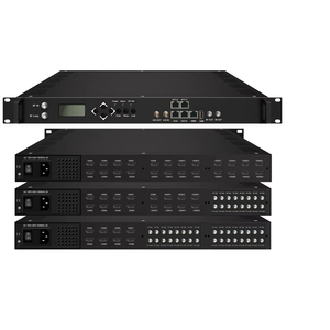 Modulador RF de 24 <span class=keywords><strong>Canales</strong></span> H.264 1080p <span class=keywords><strong>URL</strong></span> IP a DVB-T, Compatible con Inserción LCN/VCT MPTS/SPTS para Cabecera de TV Digital - Product Image 1