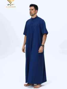 2026 Latest Soft Non-Pilling Material Prayer Robe High-End <b>Men'S</b> Qatari <b>Thobe</b> Arabic Robe moderan look good - Product Image 2