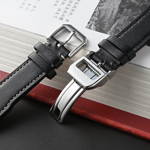<span class=keywords><strong>Bracelet</strong></span> en <span class=keywords><strong>cuir</strong></span> véritable pour <span class=keywords><strong>montre</strong></span> IWC, série Pilots, Pin Wale, 20 mm, 21 mm, 22 mm, <span class=keywords><strong>avec</strong></span> <span class=keywords><strong>boucle</strong></span> pliante pour <span class=keywords><strong>bracelet</strong></span> de <span class=keywords><strong>montre</strong></span> IWC - Product Image 2