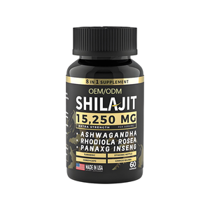 Cápsulas 8 en 1 de Alta Potencia con Ashwagandha y Rhodiola, Suplemento para Mejorar el Estado de Ánimo y Aumentar la Energía, 60 Cápsulas de Shilajit - Product Image 1