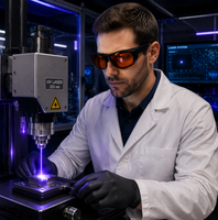Lunettes de sécurité laser UV 355 nm certifiées CE RoHS, lunettes de protection laser OD6+, marquage laser, gravure, micro-usinage, laboratoire 6