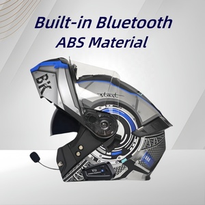 Sản Phẩm Mới Unisex Xe Máy Mũ Bảo Hiểm Đầy Đủ Mặt Mũ Bảo Hiểm Xe Máy ABS Tai Nạn Cưỡi Mũ Bảo Hiểm Lật Lên Với Bluetooth Phụ Kiện - Product Image 2