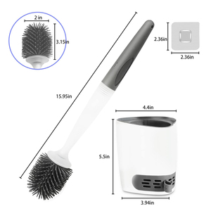 Mejor Nuevo Dispensador de Jabón para Baño, Cepillo de Silicona TPR, Cepillo de Limpieza para Inodoro - Product Image 4