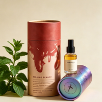 Conteneur en tube de carton de luxe pour les grains de café, l'emballage de flacons de parfum, boîte ronde personnalisée imprimée, écologique