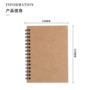 Wholesale Customized Spiral Retro Thick Kraft Paper <b>A5</b> <b>Notebook</b> with Simplified Advertising Printing for Homework and Gift Use - Product Image 6