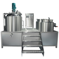 Mezclador Emulsionante al Vacío con Control PLC a Precio de Fábrica para la Fabricación de Cremas Cosméticas