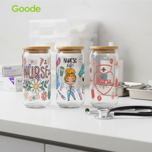 Autocollants pour gobelets Goode 16oz, durables, imperméables, écologiques, motifs de dessins animés PET, manucure, pompiers/acteurs/chefs, UV DTF, enveloppes pour tasses - Product Image 4